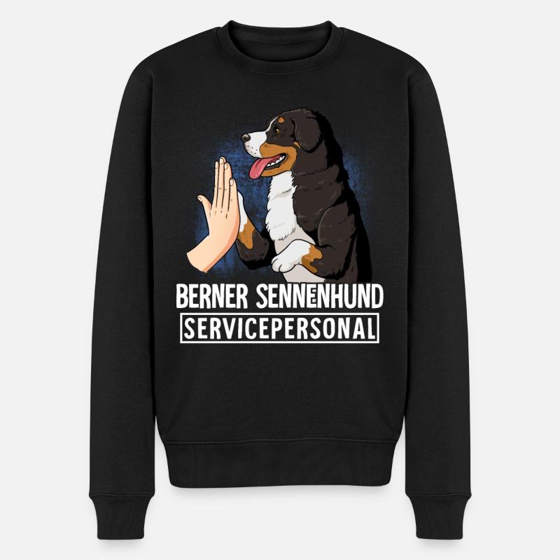 Berner Sennenhund - Männer Premium Bio Pullover - Schwarz