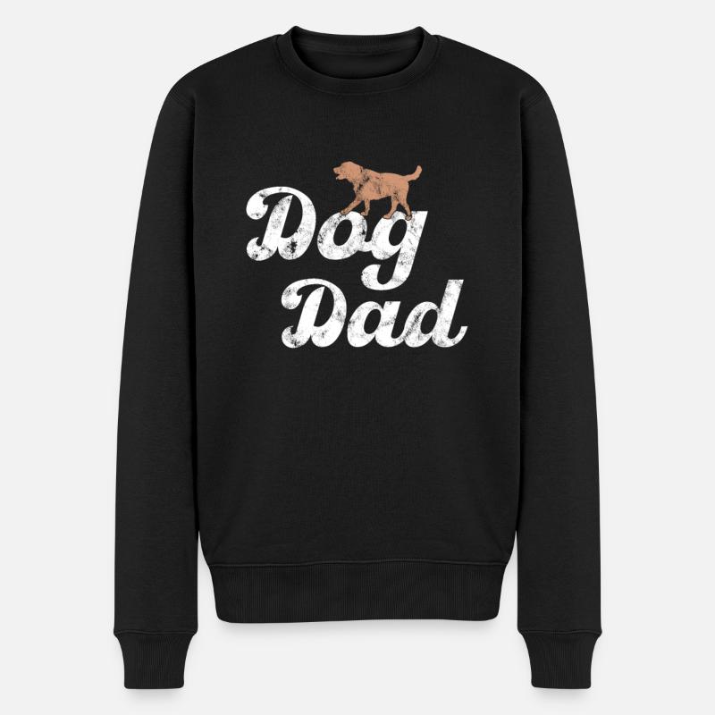 Chien papa chien papa - Pull Premium bio Homme - noir