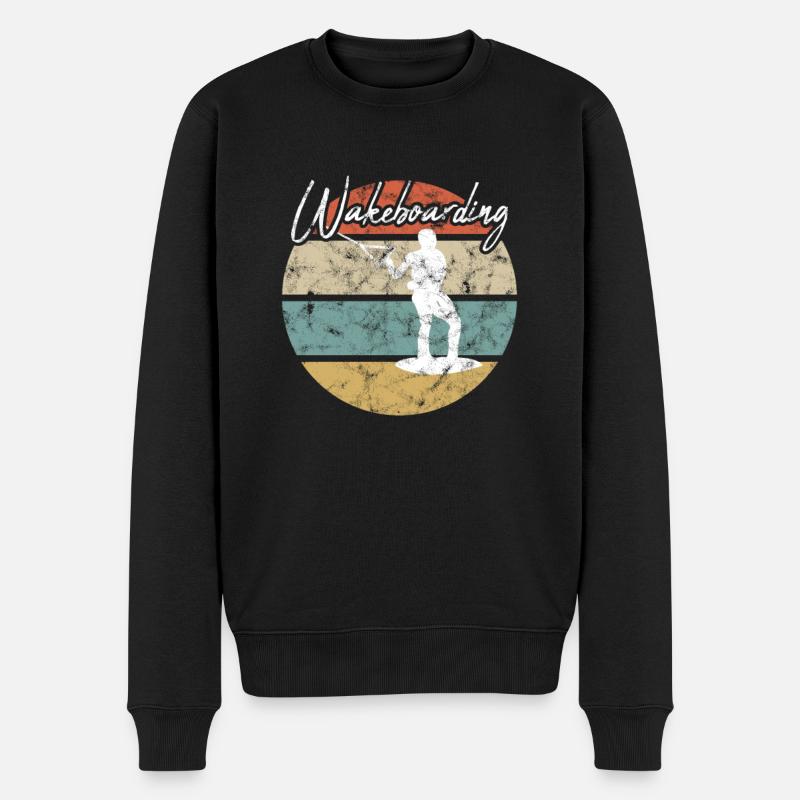 Wakeboard Rétro - Pull Premium bio Homme - noir