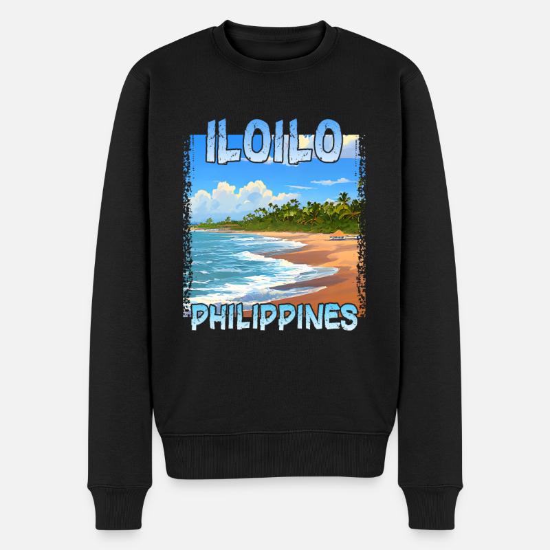 Iloilo, Philippines - Pull Premium bio Homme - noir