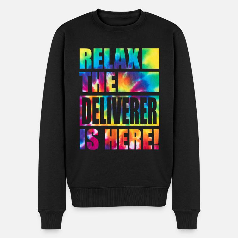 Deliverer Funny Saying - Men's Premium Organic Jumper - black