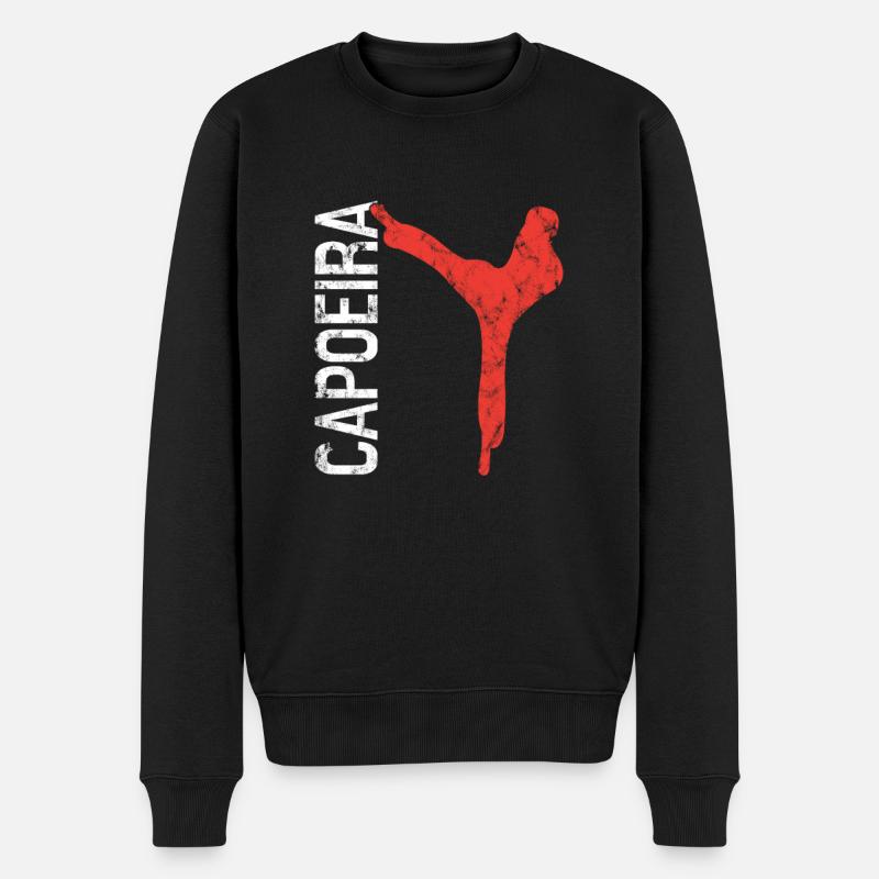 Capoeira - Pull Premium bio Homme - noir