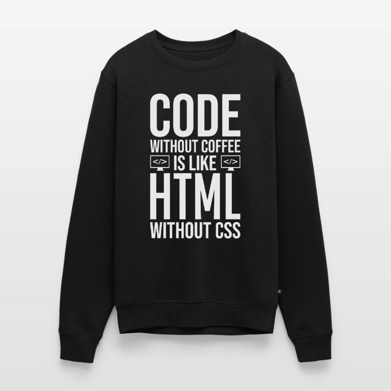 Coder Kaffee Geschenk Männer Premium Bio Pullover