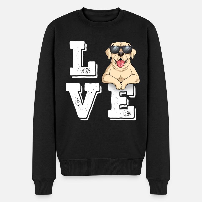 J’adore Labrador - Pull Premium bio Homme - noir
