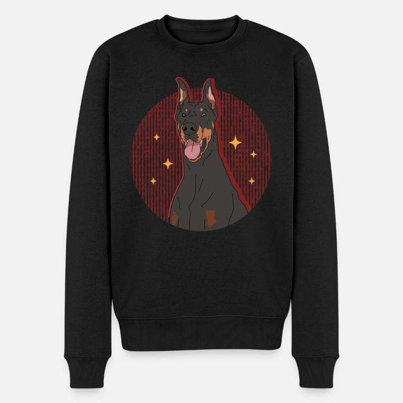 Doberman Dog Propriétaire Chien Cadeau - Pull Premium bio Homme - noir