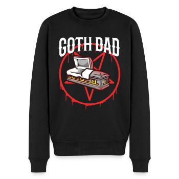 Goth Dad - Men's Premium Organic Jumper - black - Front - Nico (187cm)