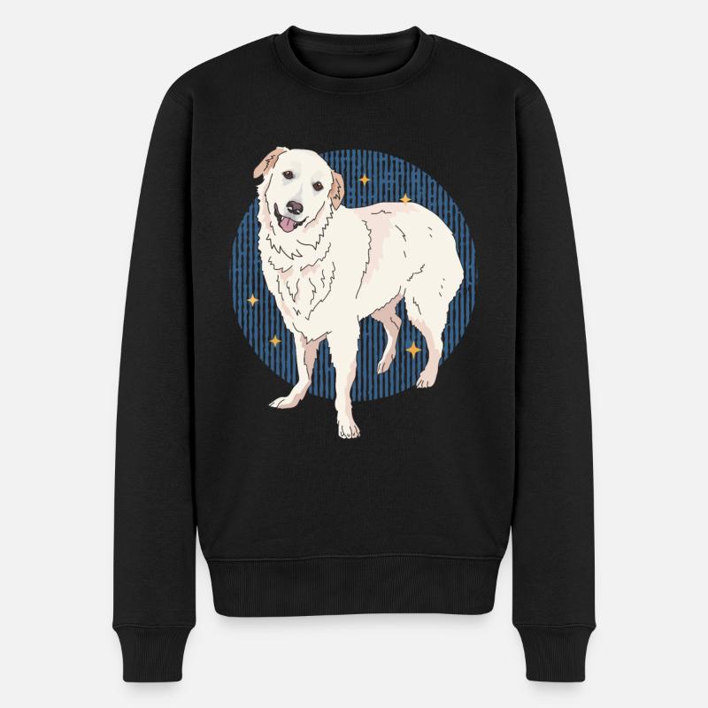 Pyrenäenberghund Hunde | Hundebesitzer Geschenk - Männer Premium Bio Pullover - Schwarz