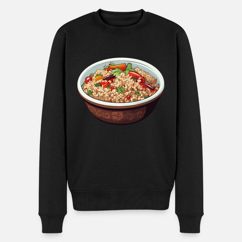 Couscous Schüssel - Männer Premium Bio Pullover - Schwarz