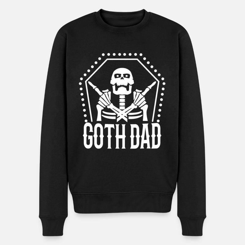 Goth Dad - Männer Premium Bio Pullover - Schwarz