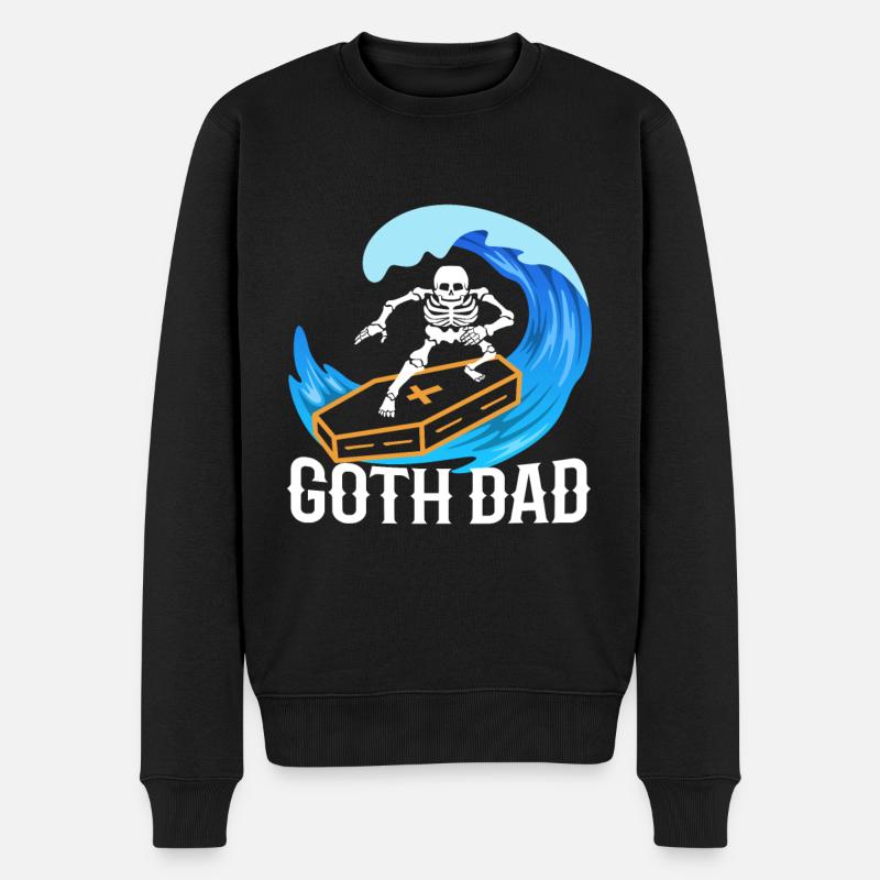 Goth Dad - Männer Premium Bio Pullover - Schwarz