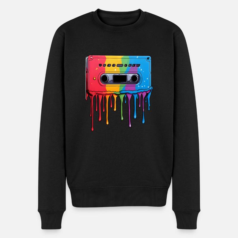 Gouttes de cassette - Pull Premium bio Homme - noir