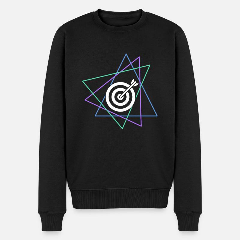 darts - Männer Premium Bio Pullover - Schwarz