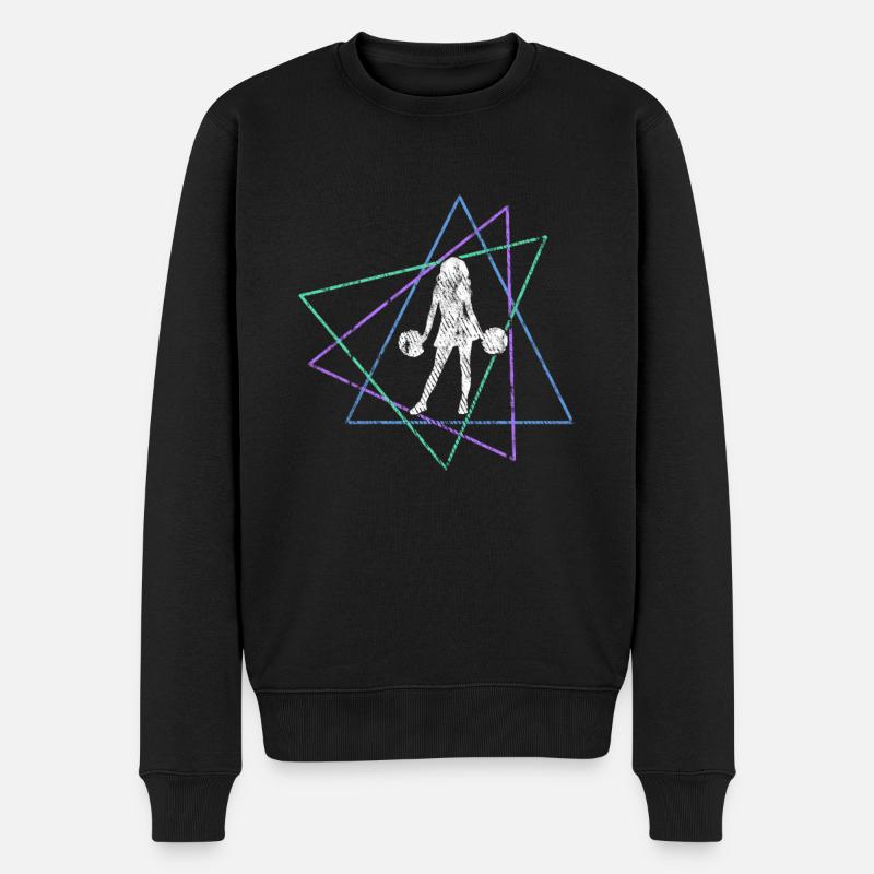 Cheerleading - Männer Premium Bio Pullover - Schwarz