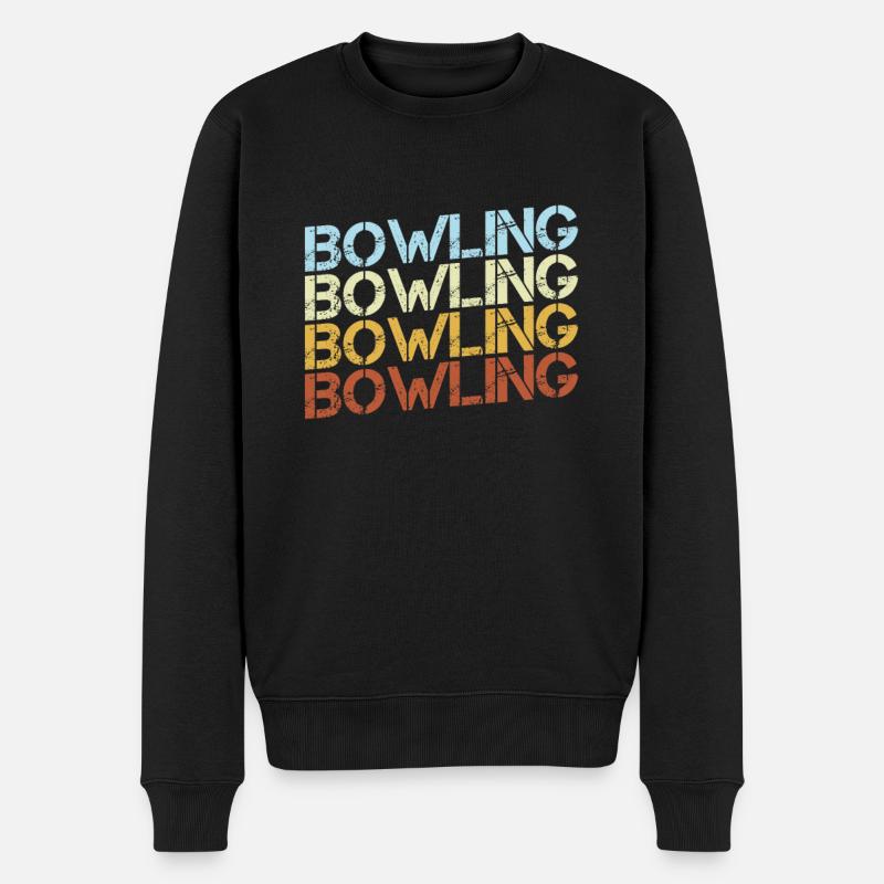 Bowling Rétro - Pull Premium bio Homme - noir