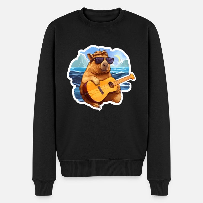 Jeu de guitare Capybara - Pull Premium bio Homme - noir