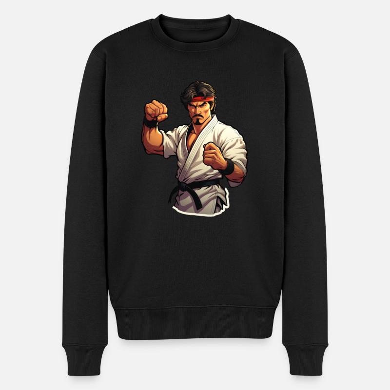 Karaté Combattant - Pull Premium bio Homme - noir