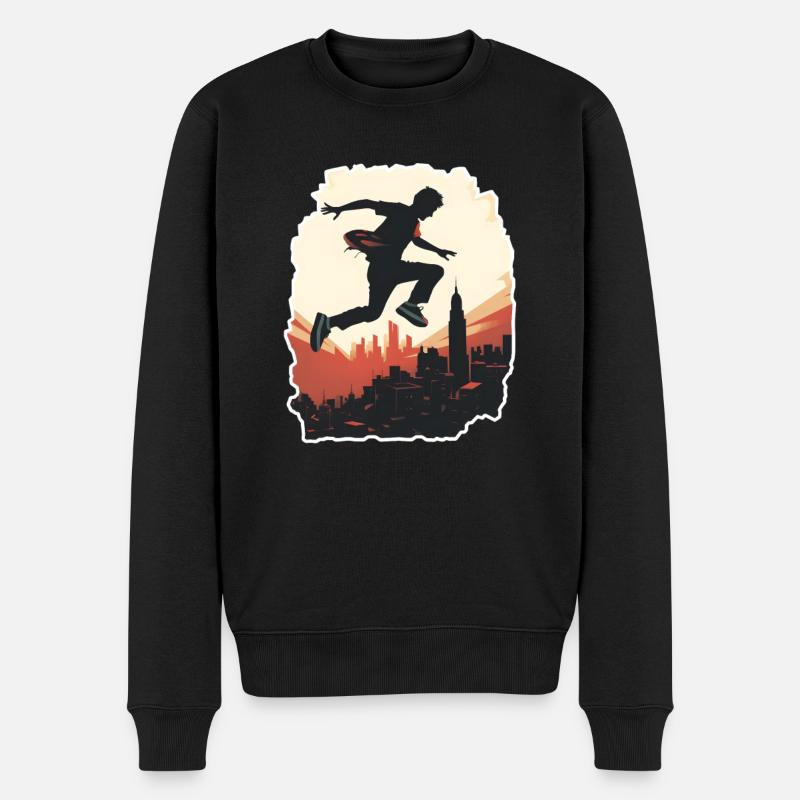 Parkour Freerunning - Pull Premium bio Homme - noir