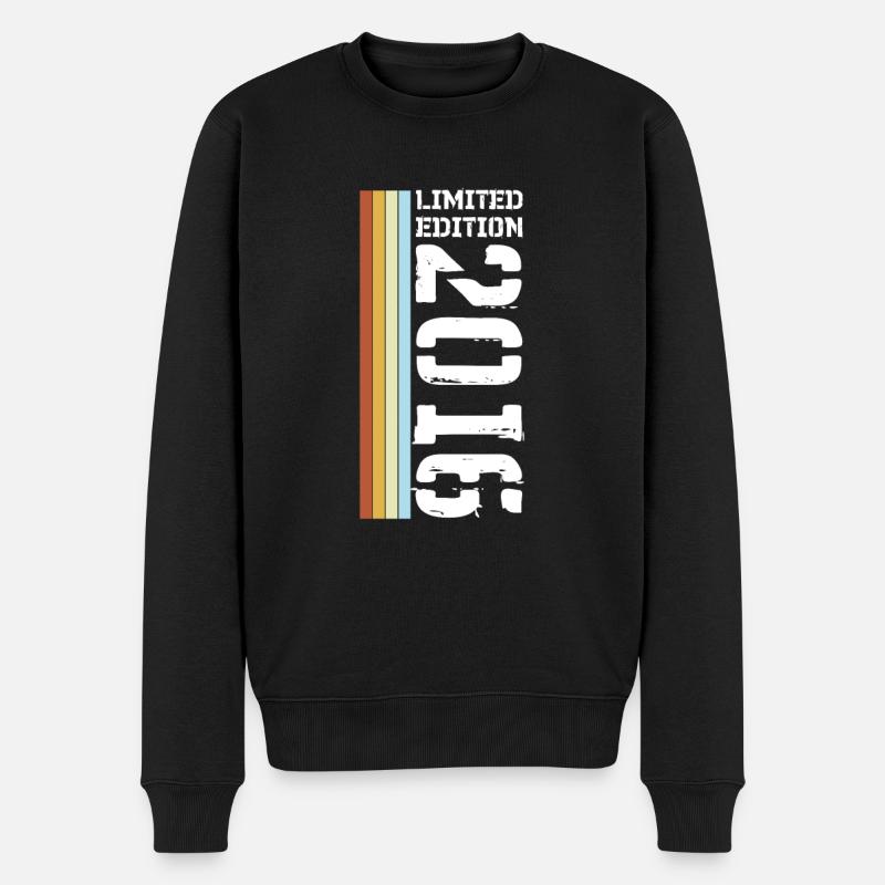 Limited Edition Retro 2016 - Männer Premium Bio Pullover - Schwarz