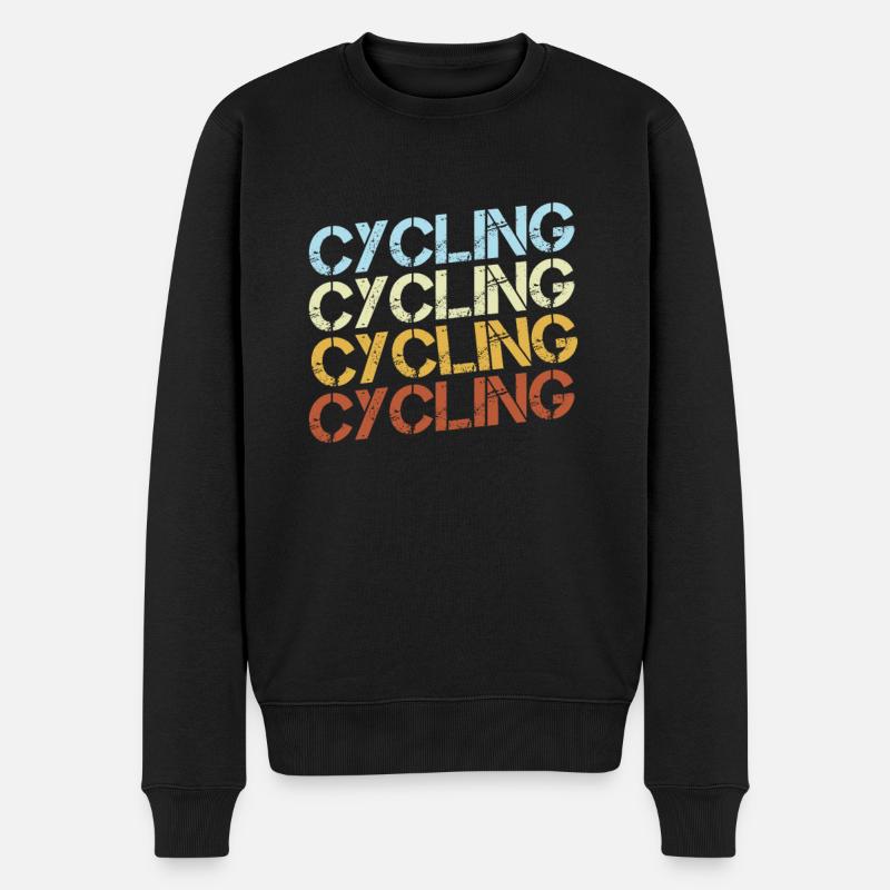 Vélo Rétro - Pull Premium bio Homme - noir