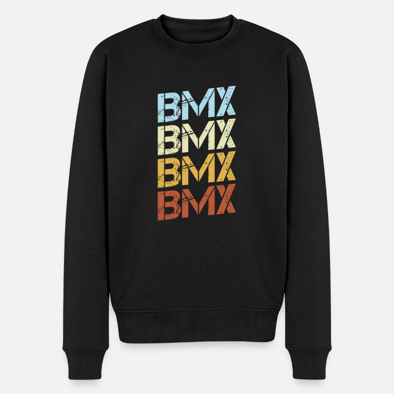 BMX Rétro - Pull Premium bio Homme - noir