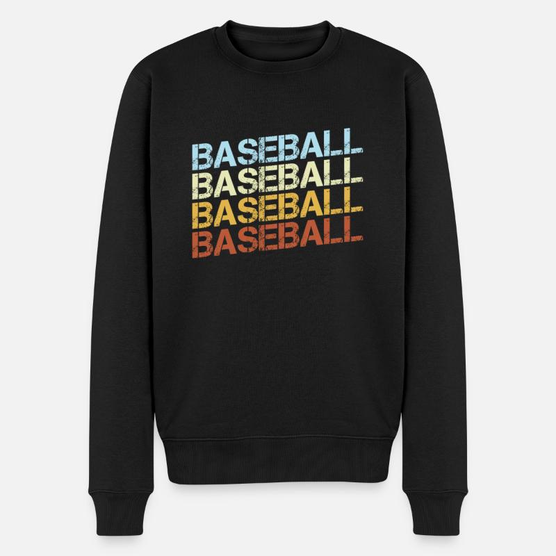 Baseball Rétro - Pull Premium bio Homme - noir
