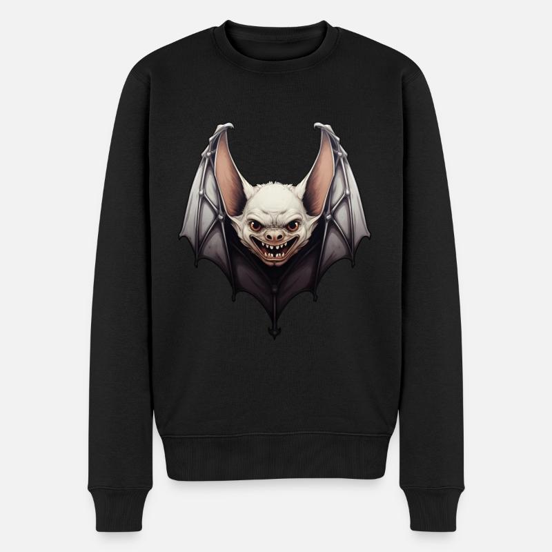 Chauve-souris Halloween - Pull Premium bio Homme - noir