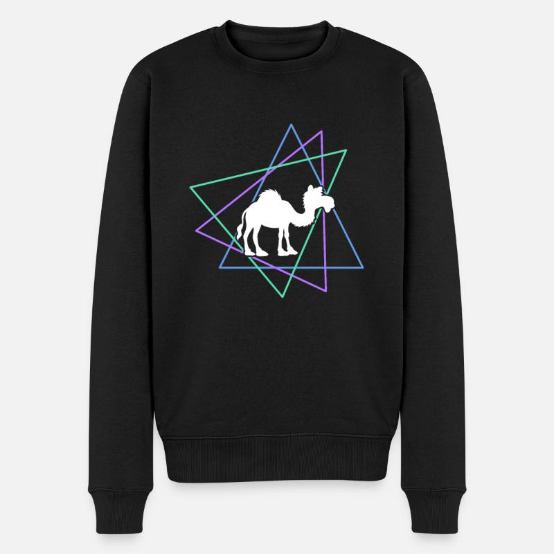 Dromedar - Männer Premium Bio Pullover - Schwarz