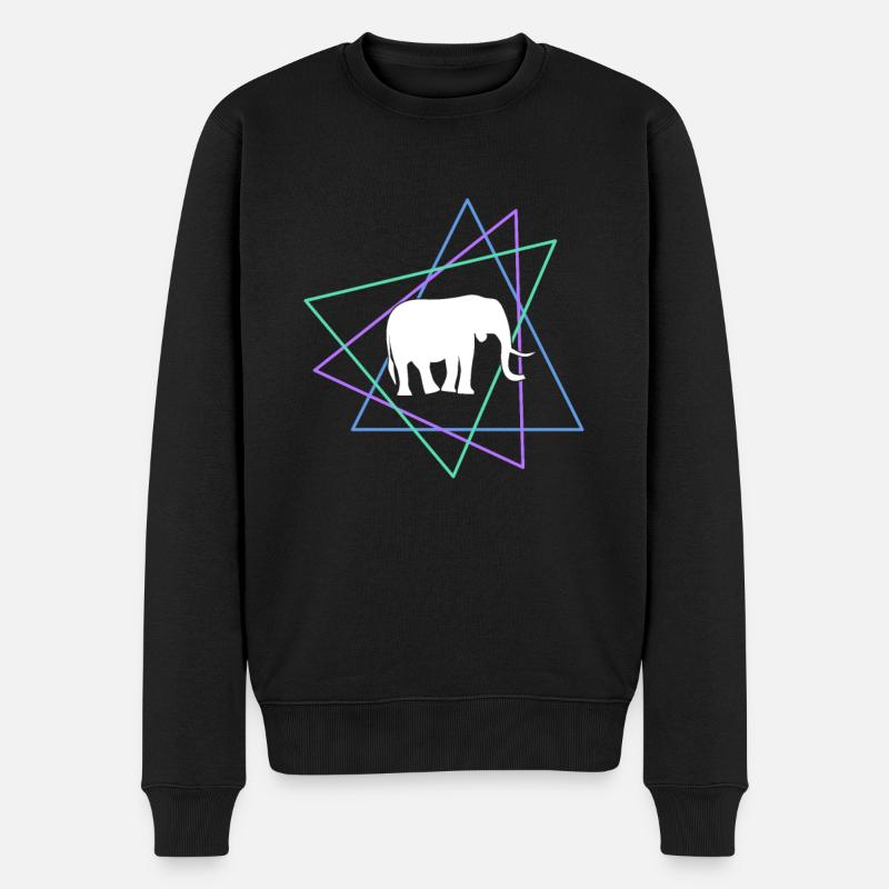 Éléphant - Pull Premium bio Homme - noir