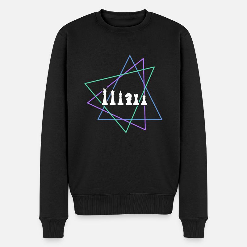 Échecs - Pull Premium bio Homme - noir