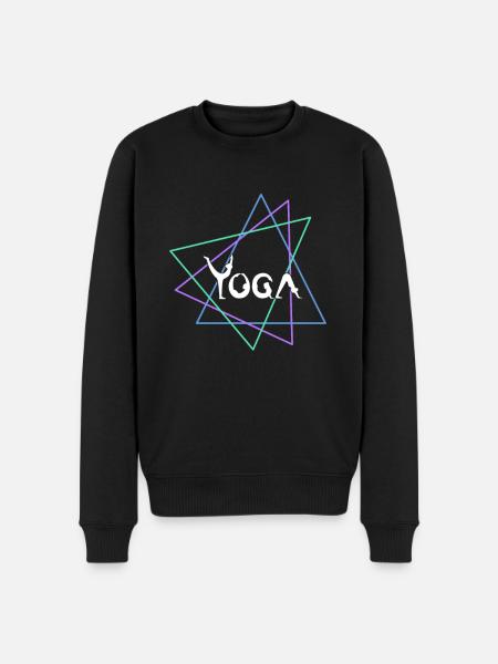Yoga - Men's Premium Organic Jumper - black