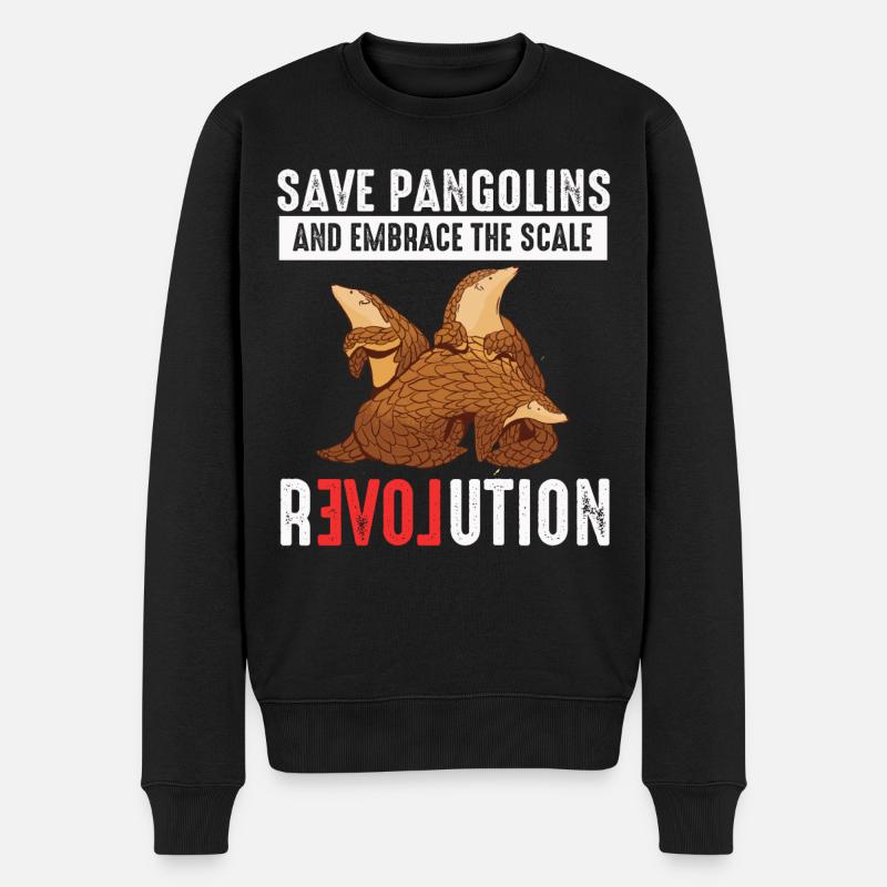 Scale Revolution Pangolins Lover Pangolin - Pull Premium bio Homme - noir