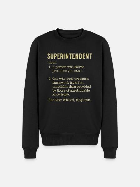 superintendent definition - Männer Premium Bio Pullover - Schwarz