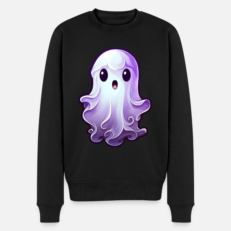 Kawaii Ghost Halloween Anime - Pull Premium bio Homme - noir