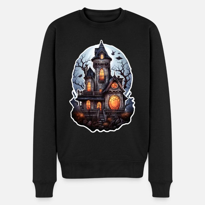 Maison hantée - Pull Premium bio Homme - noir