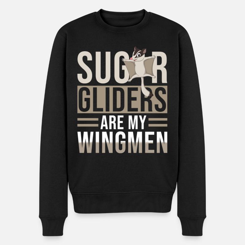 Sugar Glider Dicton - Pull Premium bio Homme - noir
