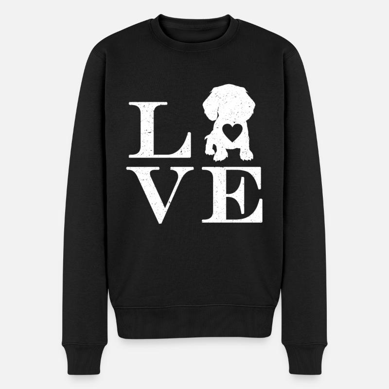 Dachshund Gift Dixie Viennese Doxie Dachshund - Men's Premium Organic Jumper - black