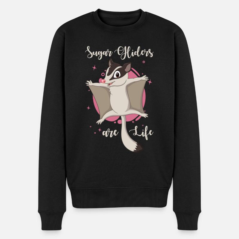 Sugar Glider Dicton - Pull Premium bio Homme - noir
