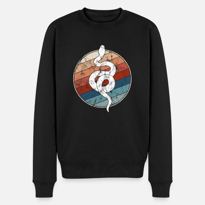 Serpent Rétro - Pull Premium bio Homme - noir