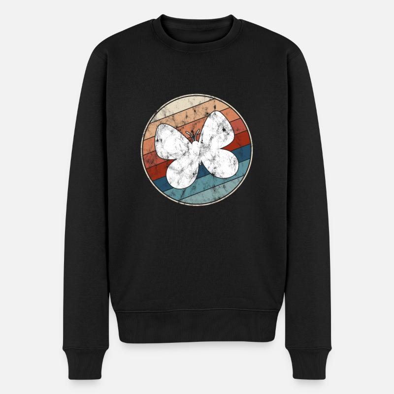 Papillon Rétro - Pull Premium bio Homme - noir