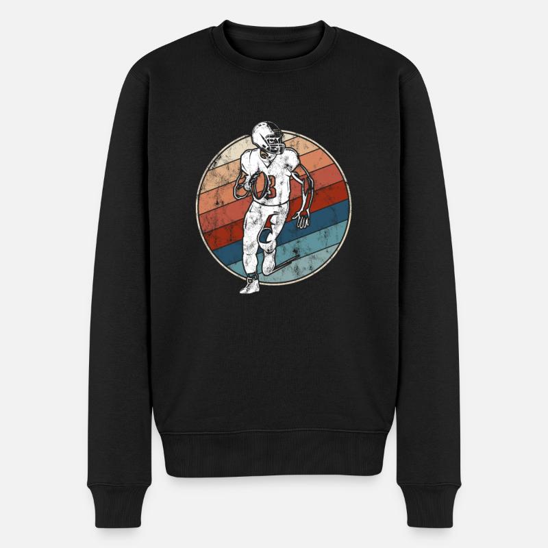 Football Rétro - Pull Premium bio Homme - noir