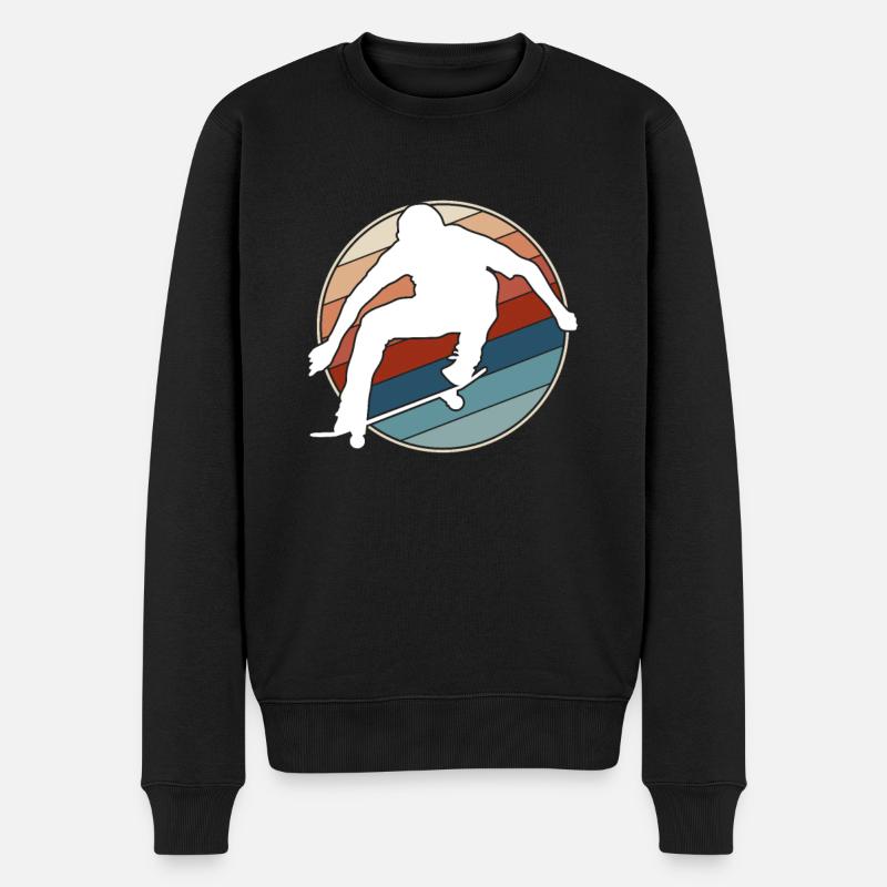 Patinage Rétro - Pull Premium bio Homme - noir