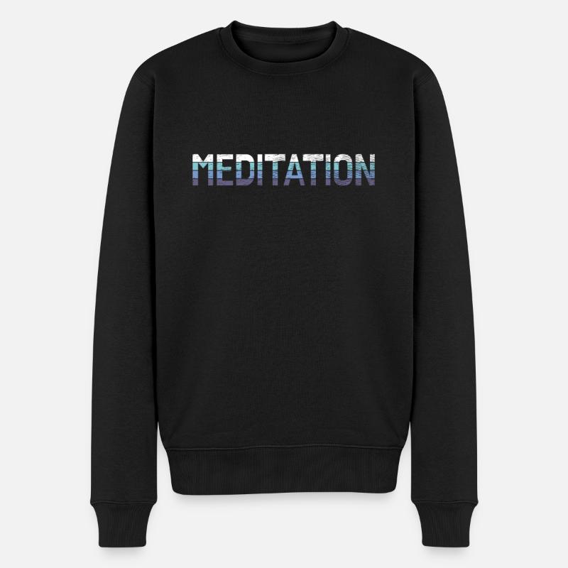 Méditation - Pull Premium bio Homme - noir