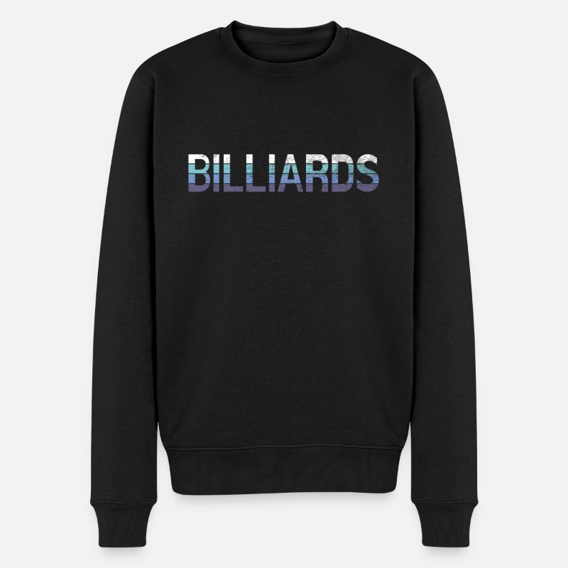 Billiard - Männer Premium Bio Pullover - Schwarz