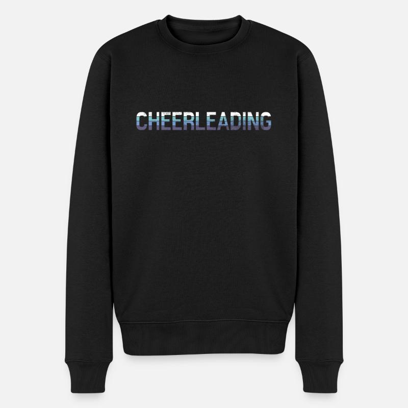 Cheerleading - Männer Premium Bio Pullover - Schwarz