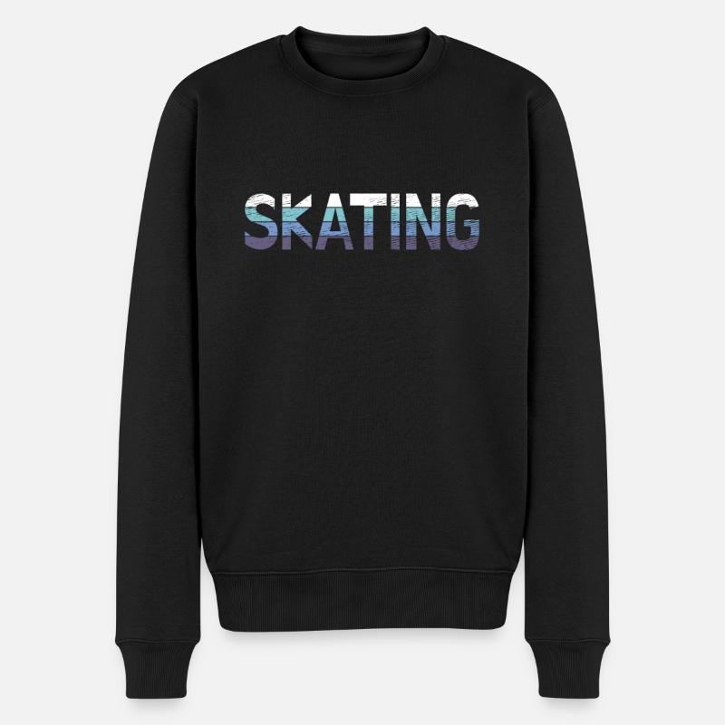 Patinage - Pull Premium bio Homme - noir