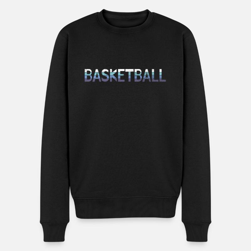 Basket-ball - Pull Premium bio Homme - noir