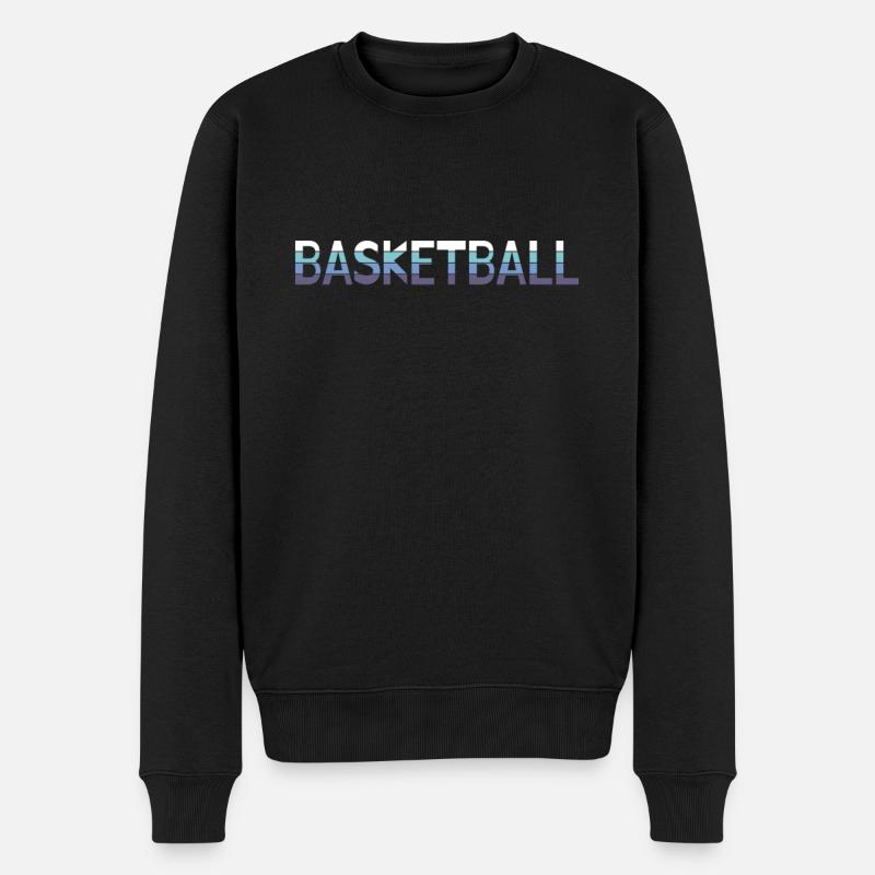 Basketball - Männer Premium Bio Pullover - Schwarz