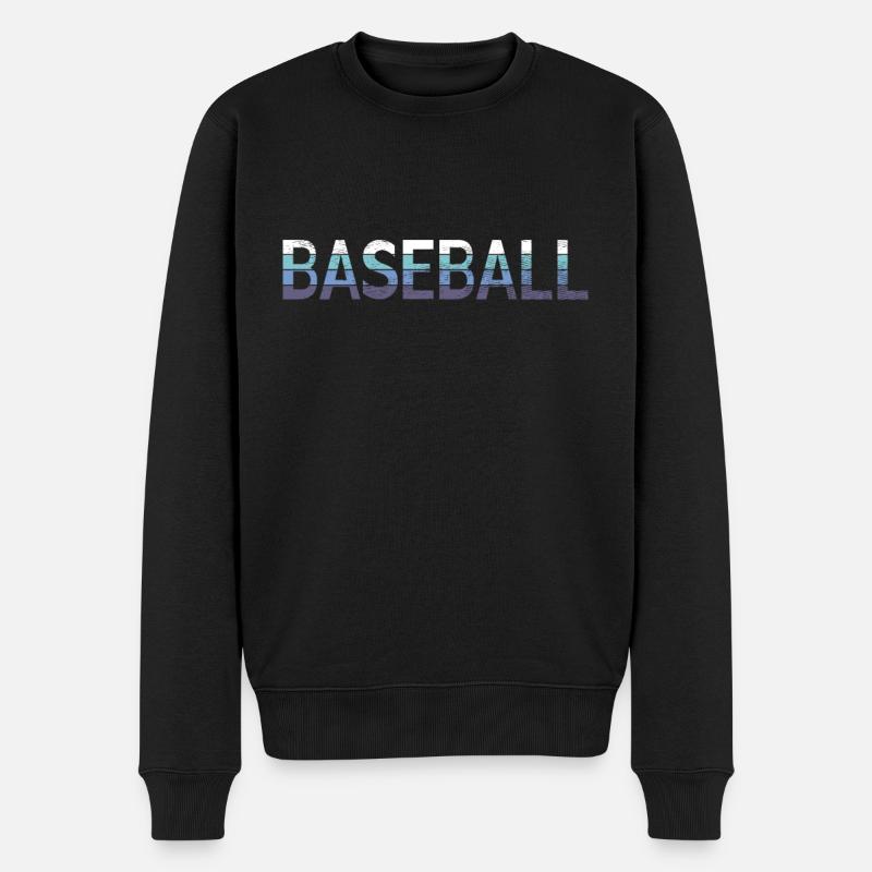 Base-ball - Pull Premium bio Homme - noir