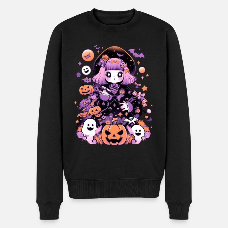 Esthétique Halloween Anime Manga - Pull Premium bio Homme - noir