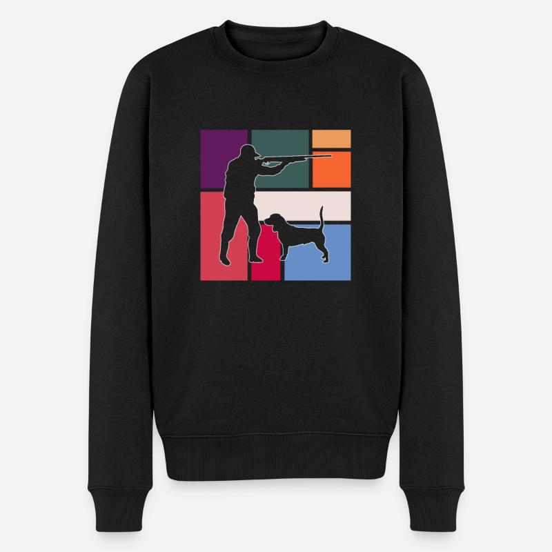 Jagen - Männer Premium Bio Pullover - Schwarz